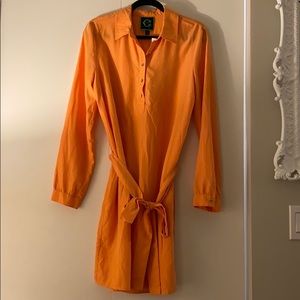 C. Wonder Tangerine Tie Dress